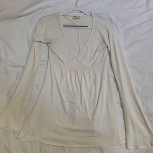 Michael Stars Criss Cross Long Sleeve Wrap Top